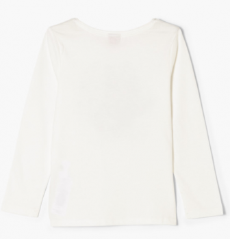 S.Oliver - Langarmshirt Schmetterling cremeweiß